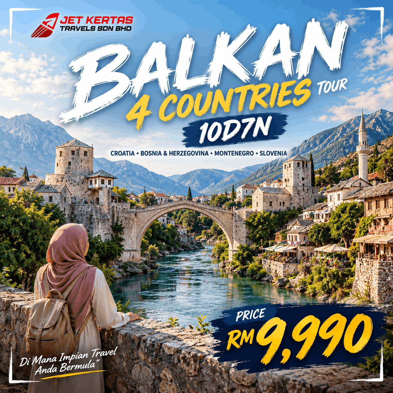 Balkan 4 Countries Tour 10D7N